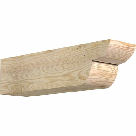 Ekena Millwork Crestline Rough Sawn Rafter Tail, Douglas Fir, 6"W x 6"H x 24"L RFT06X06X24CRE00RDF